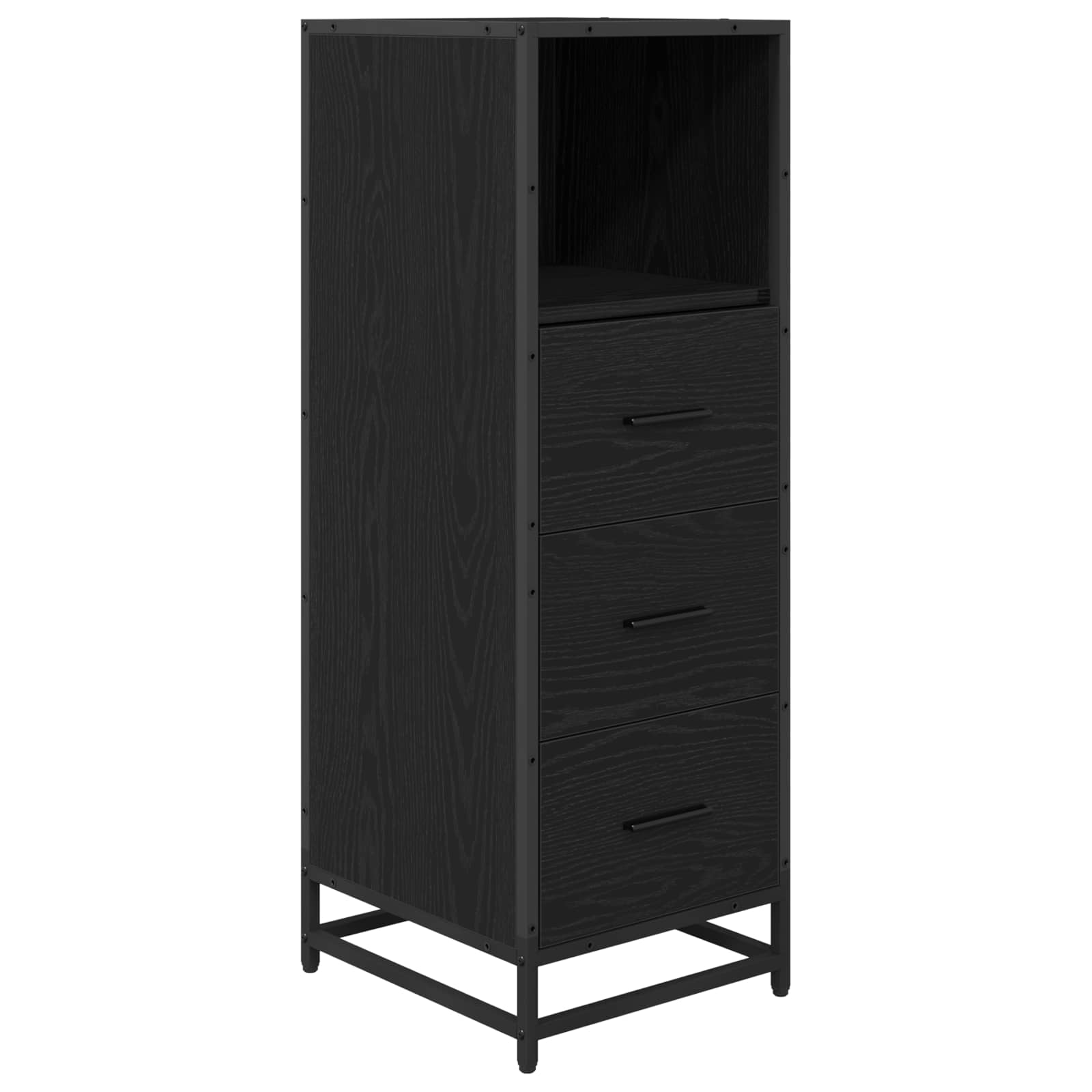 Ensemble de mobilier de salle de bain 3 pc Chêne noir