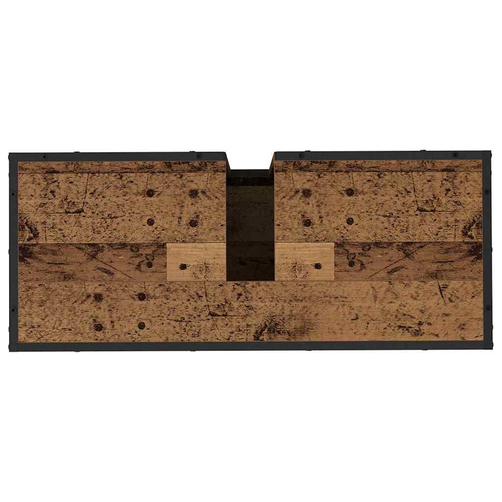 Ensemble de mobilier de salle de bain 4 pc Bois Ancien