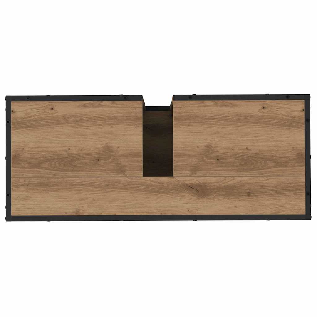Ensemble de mobilier de salle de bain 4 pc Chêne artisanal