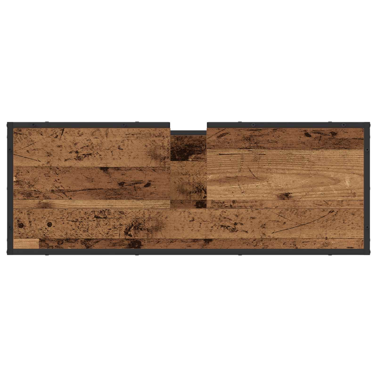 Ensemble de mobilier de salle de bain 2 pc Bois Ancien