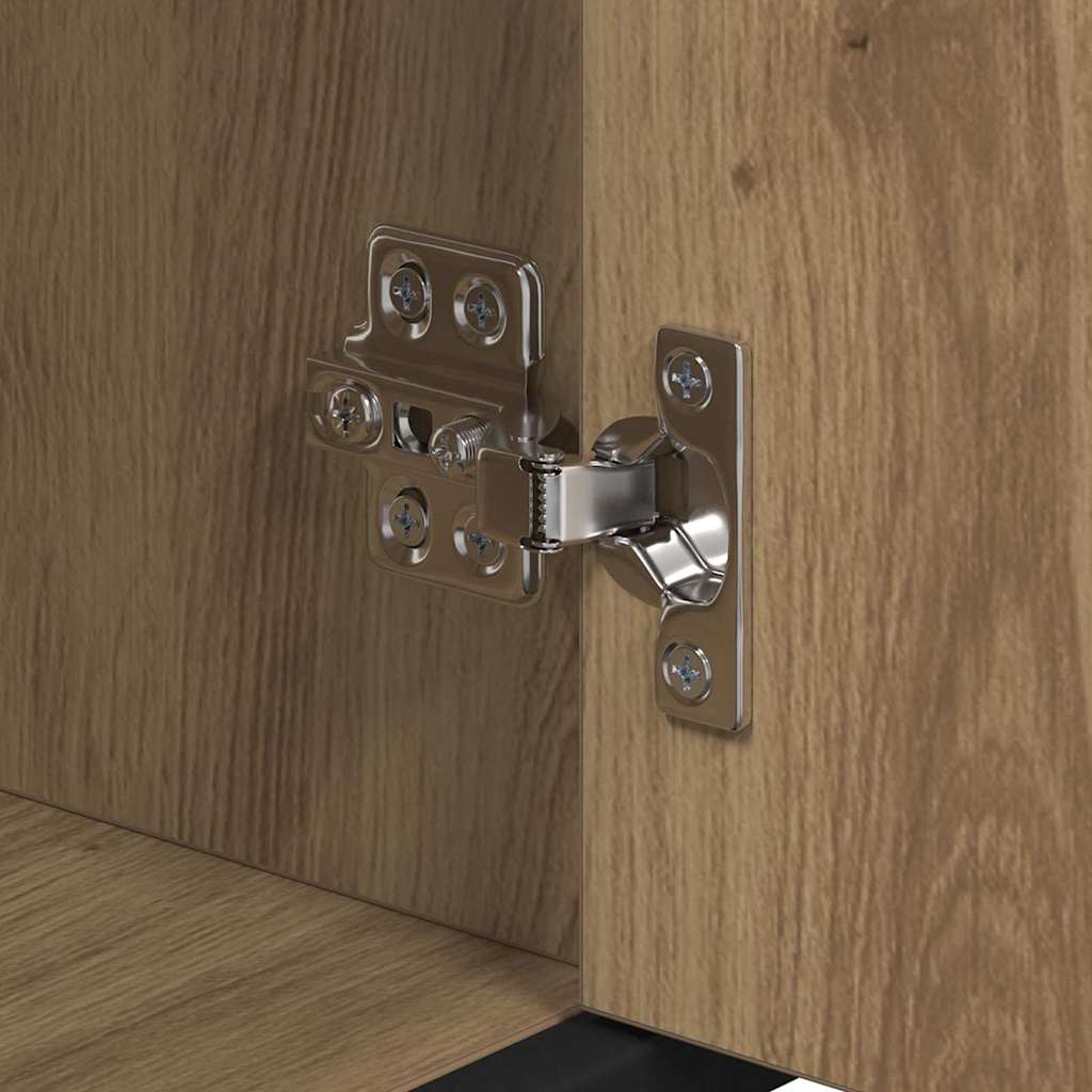 Ensemble de mobilier de salle de bain 3 pc Chêne artisanal