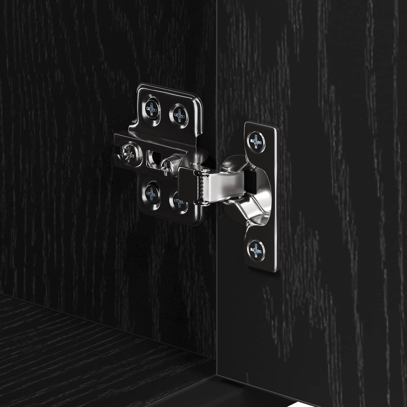 Ensemble de mobilier de salle de bain 3 pc Chêne noir