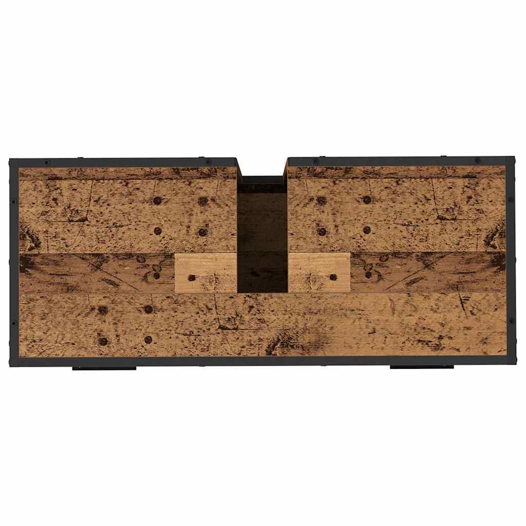 Ensemble de mobilier de salle de bain 3 pc Bois Ancien