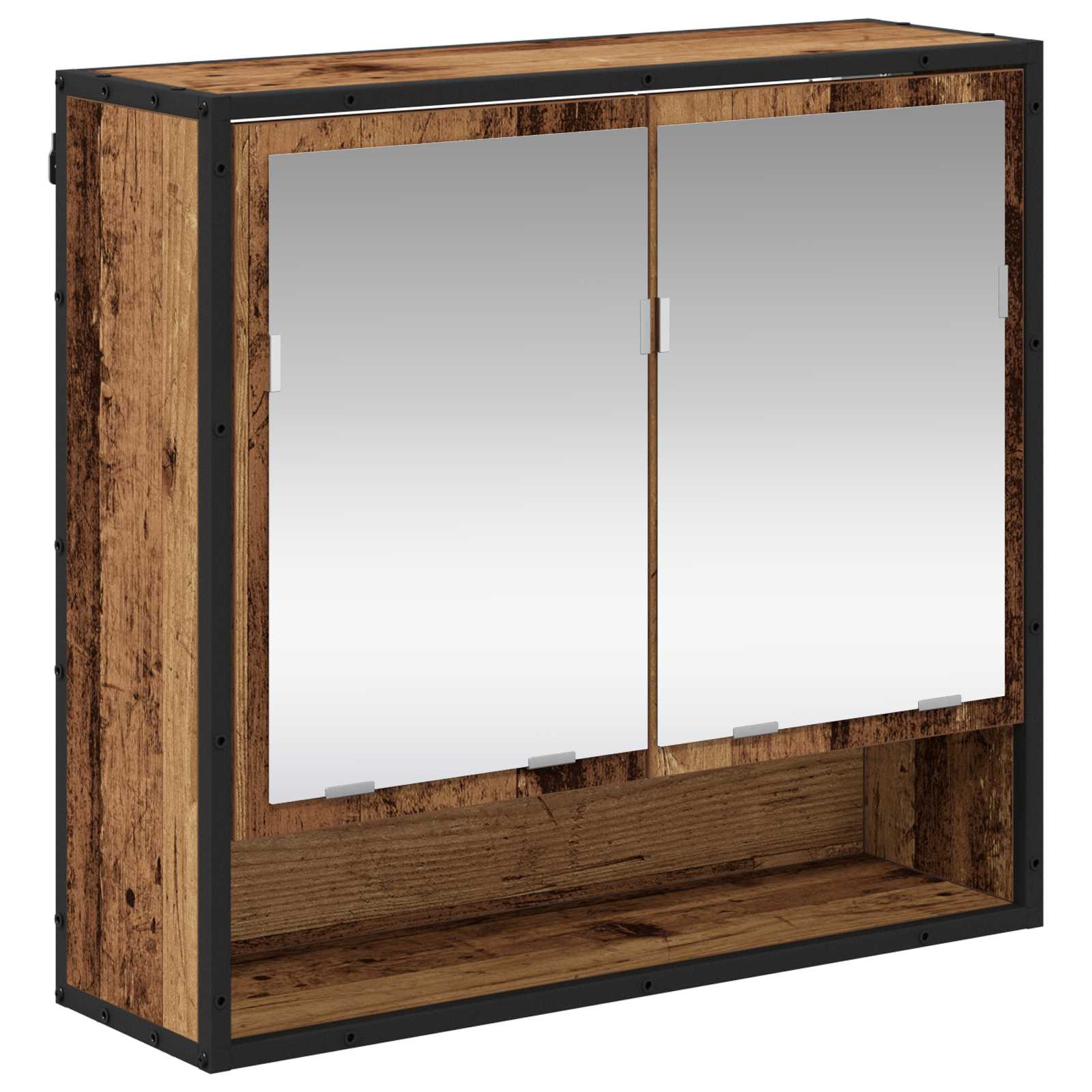 Ensemble de mobilier de salle de bain 2 pc Bois Ancien