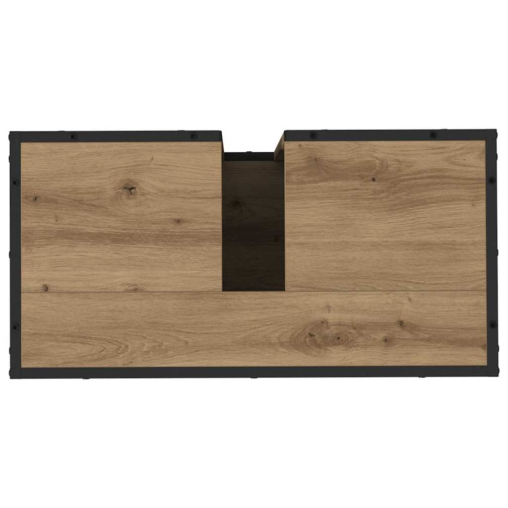 Ensemble de mobilier de salle de bain 2 pc Chêne artisanal