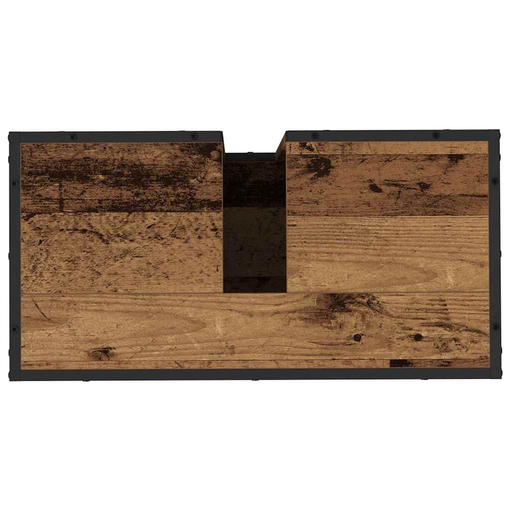 Ensemble de mobilier de salle de bain 3 pc Bois Ancien