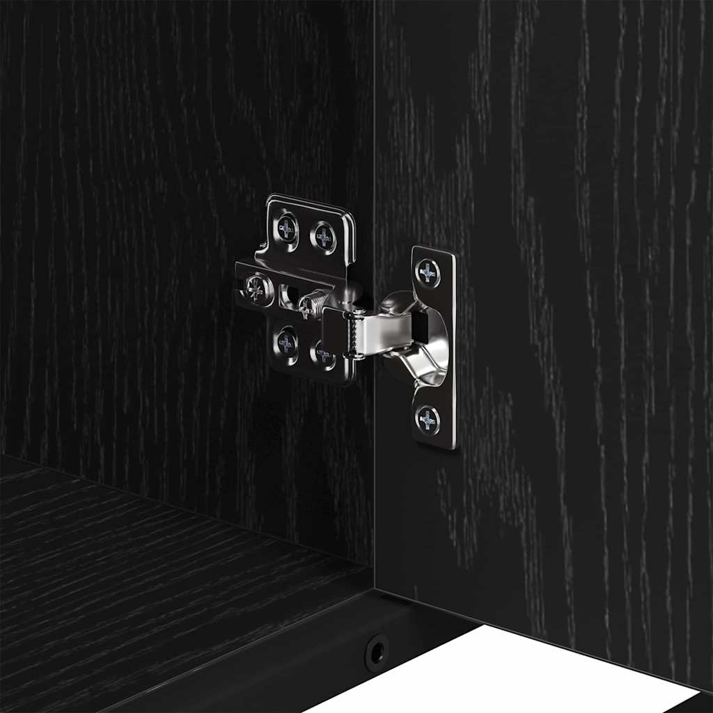 Ensemble de mobilier de salle de bain 2 pc Chêne noir