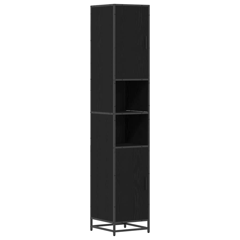 Ensemble de mobilier de salle de bain 4 pc Chêne noir