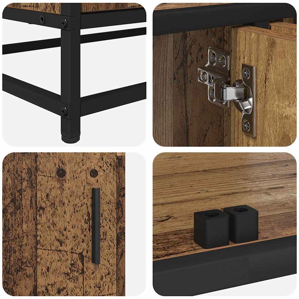 Unites TV 2 pcs Bois Ancien 240 x 35 x 41 cm Bois d'ingénierie - XIOS