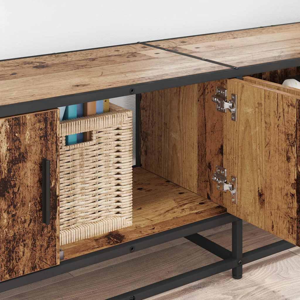 Unites TV 2 pcs Bois Ancien 240 x 35 x 41 cm Bois d'ingénierie - XIOS