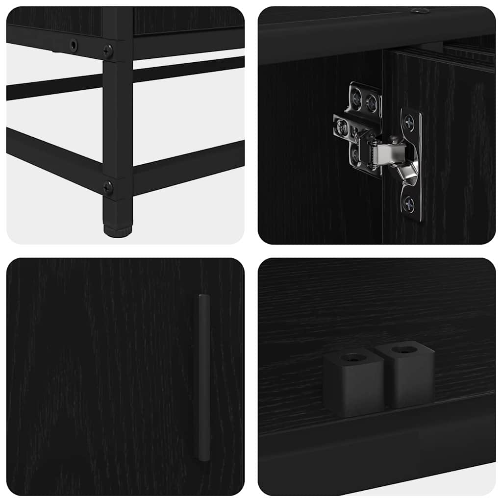 Meuble TV Chêne noir 240 x 35 x 41 cm Bois d'ingénierie - XIOS