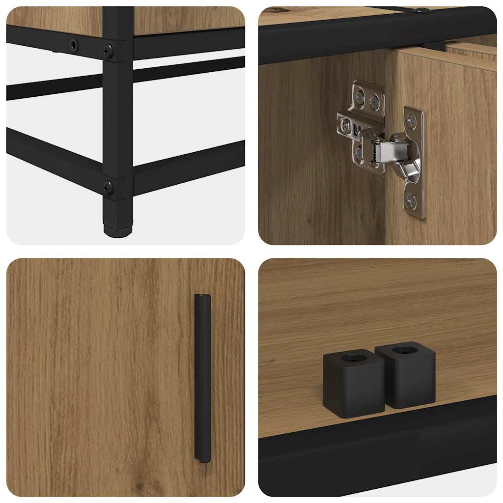 Unites TV 2 pcs Chêne artisanal 210 x 35 x 41 cm - XIOS