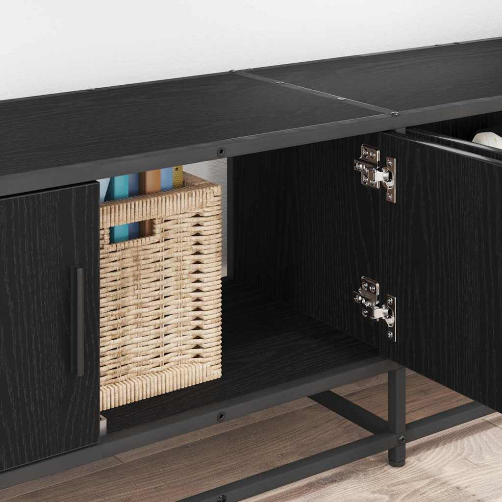 Meuble TV Chêne noir 210 x 35 x 41 cm Bois d'ingénierie - XIOS