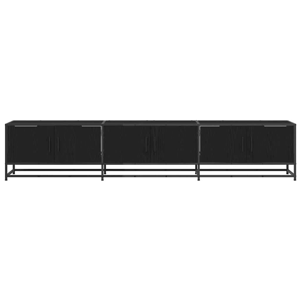Meuble TV Chêne noir 210 x 35 x 41 cm Bois d'ingénierie - XIOS