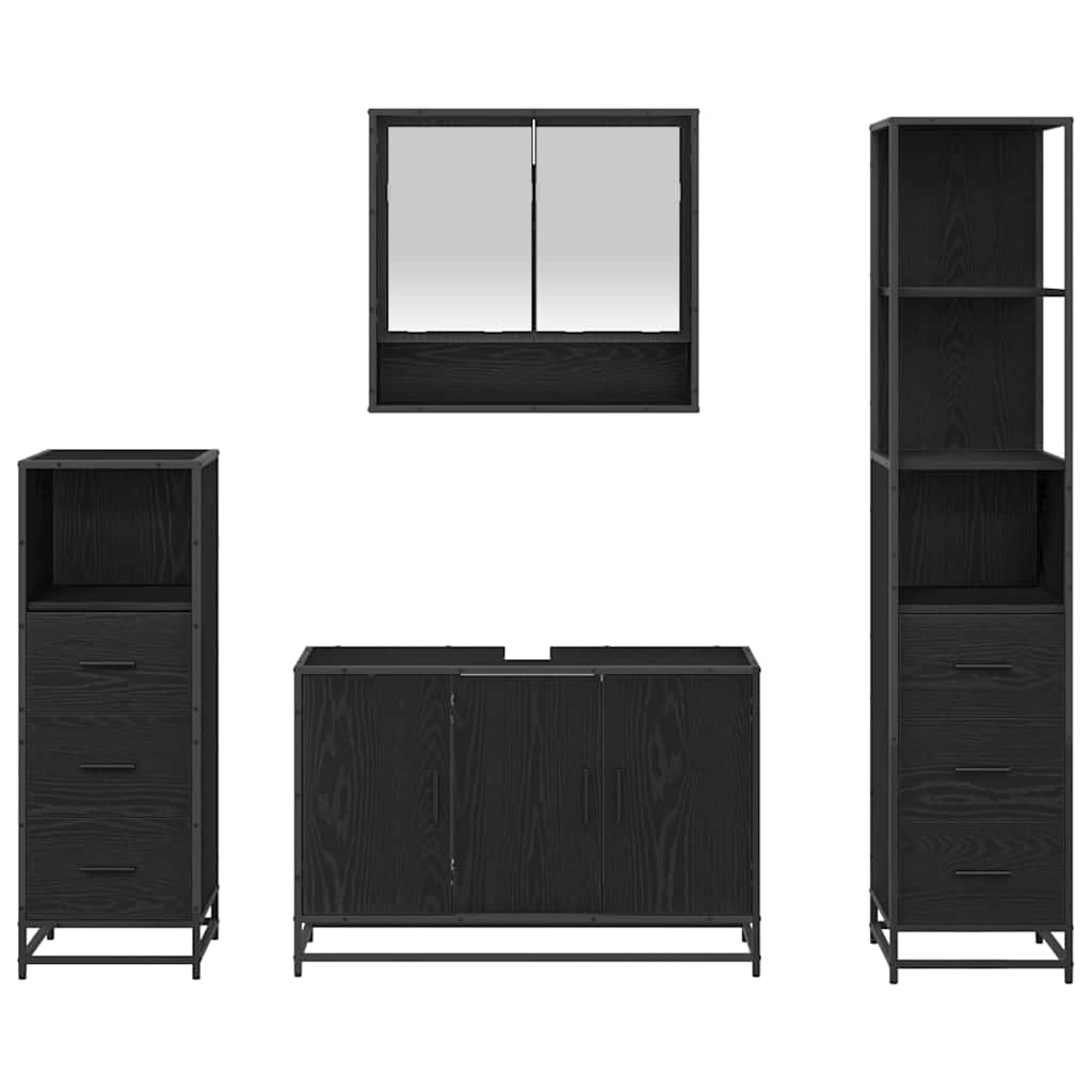 Ensemble de mobilier de salle de bain 3 pc Chêne artisanal
