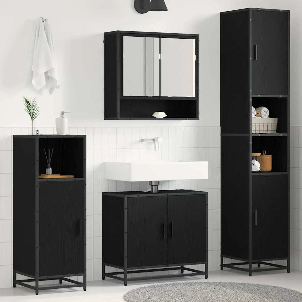 Ensemble de mobilier de salle de bain 3 pc Chêne artisanal - XIOS