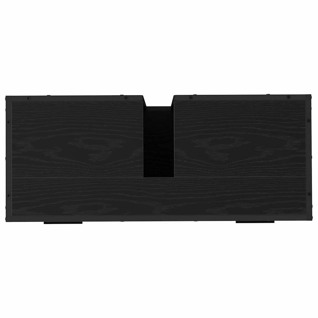 Ensemble de mobilier de salle de bain 3 pièces Chêne noir