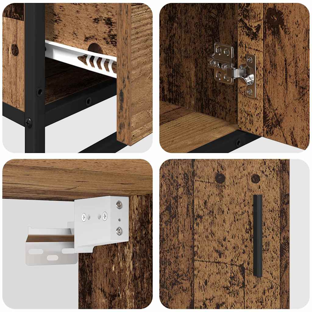 Ensemble de mobilier de salle de bain 3 pièces Bois Ancien