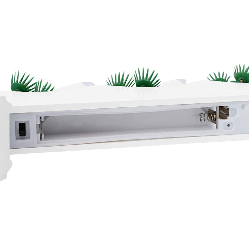 Pont de bougie de Noël 3 pcs Blanc 39.5 x 5 x 29 cm Pin massif - XIOS