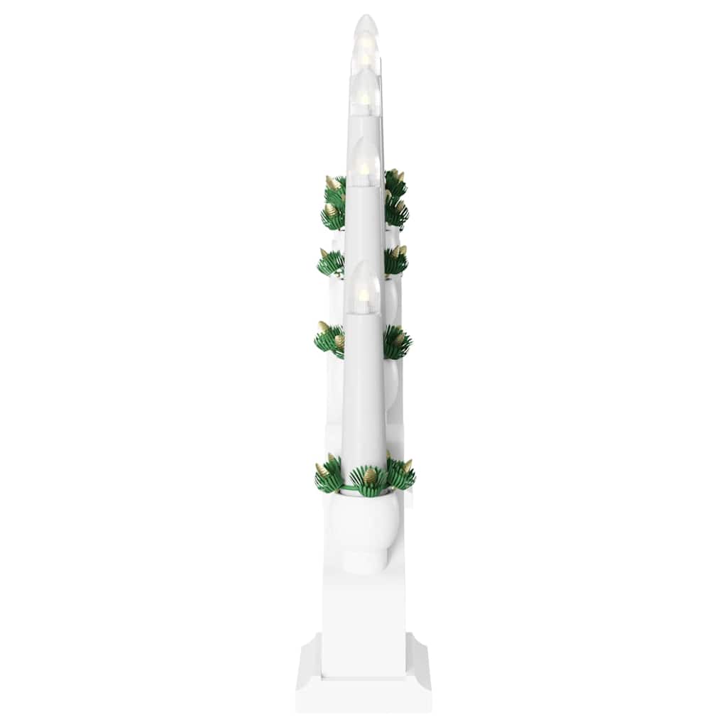 Arche de Bougies de Noël avec 10 Bougies LED 3 pcs Blanc - XIOS