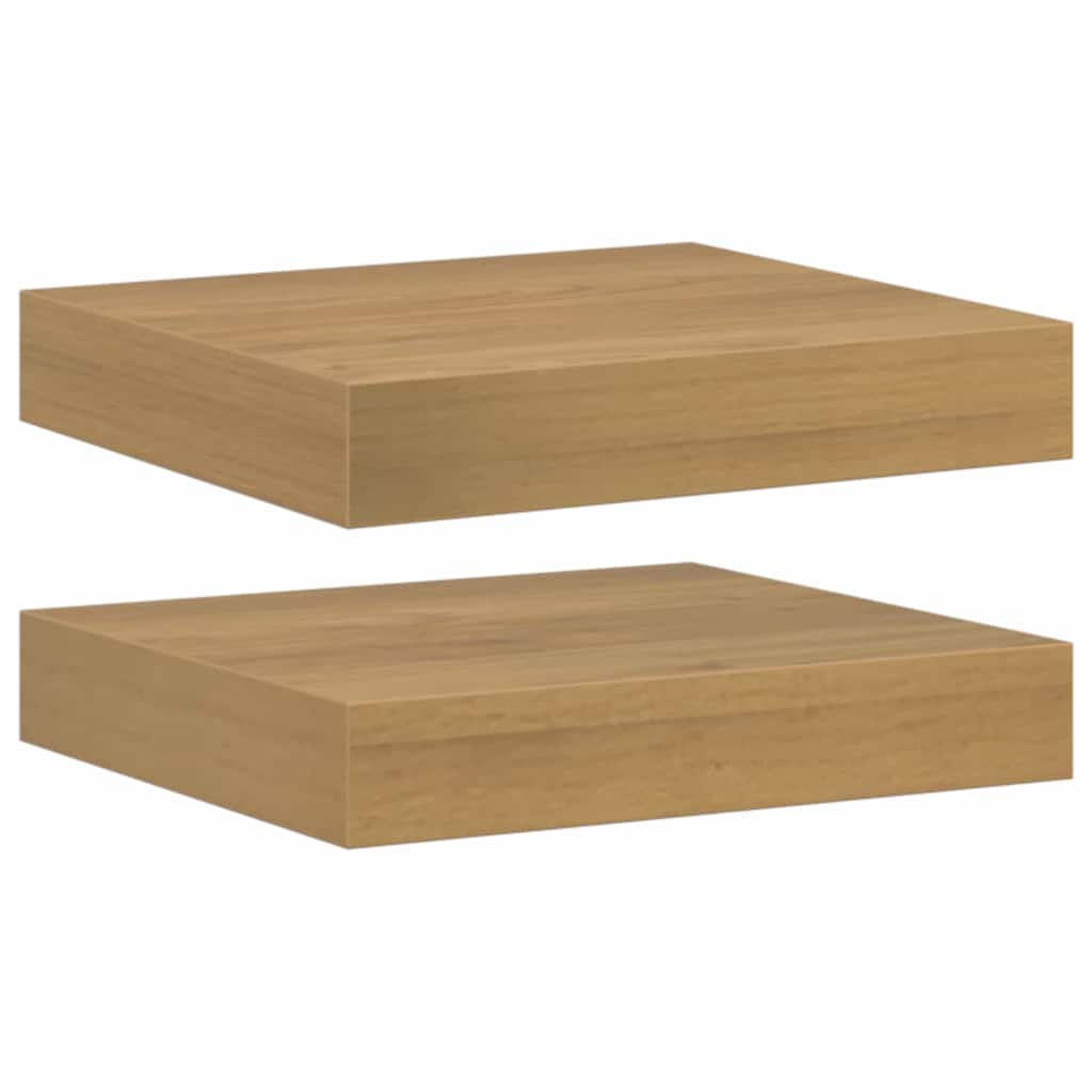 Étagère Murale 2 pcs Marron 23 x 23,5 x 4 cm Bois d'ingénierie - XIOS