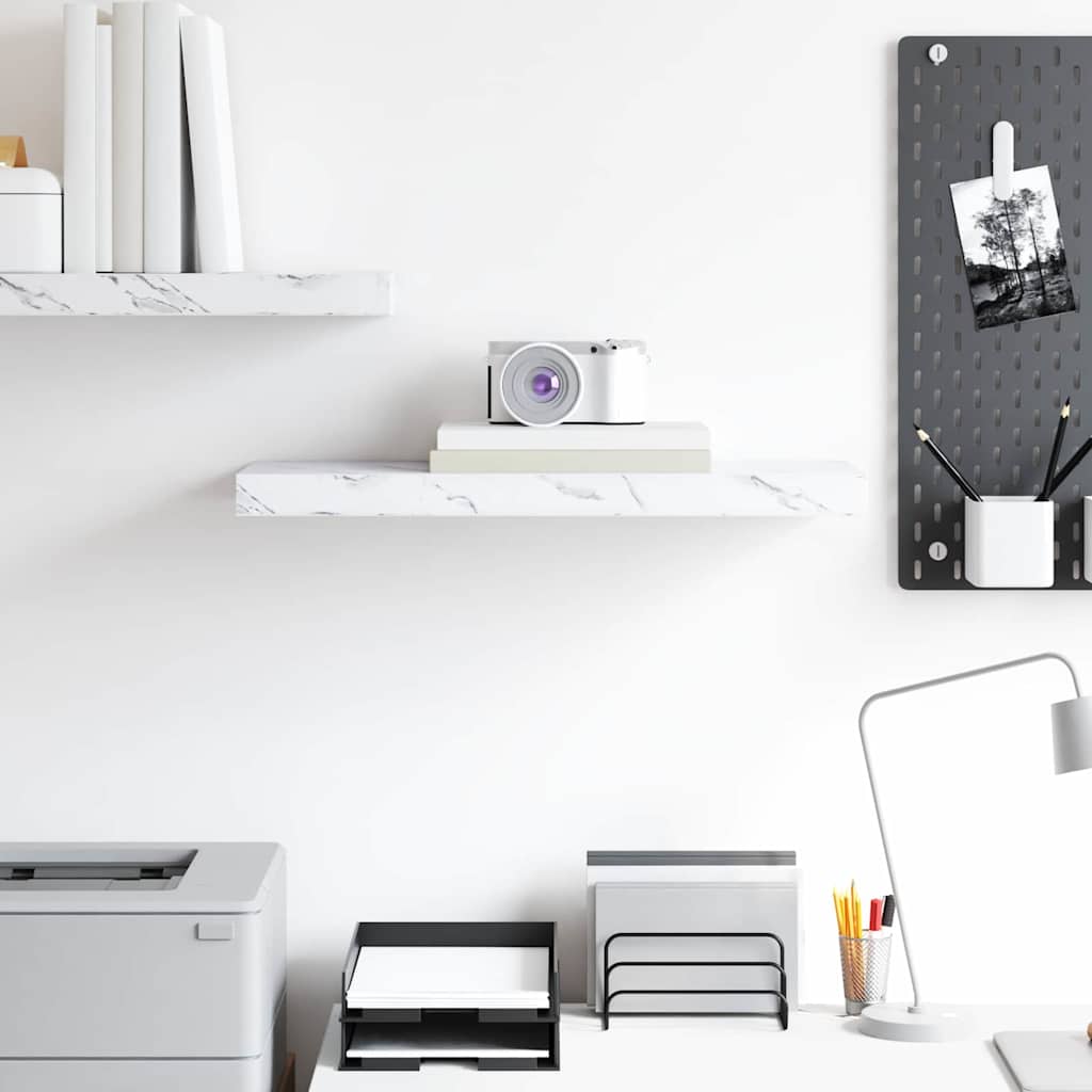 Étagère Murale Marbre blanc 50 x 23 x 4 cm Bois d'ingénierie - XIOS