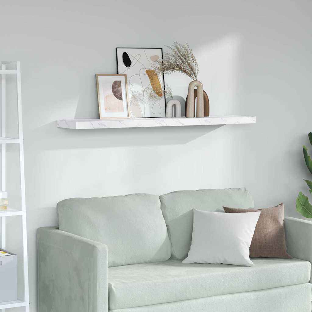 Étagère Murale Marbre blanc 120 x 23,5 x 4 cm Bois d'ingénierie - XIOS