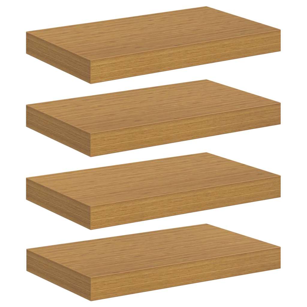 Étagère Murale 4 pcs Beige 40 x 23,5 x 4 cm Bois d'ingénierie - XIOS