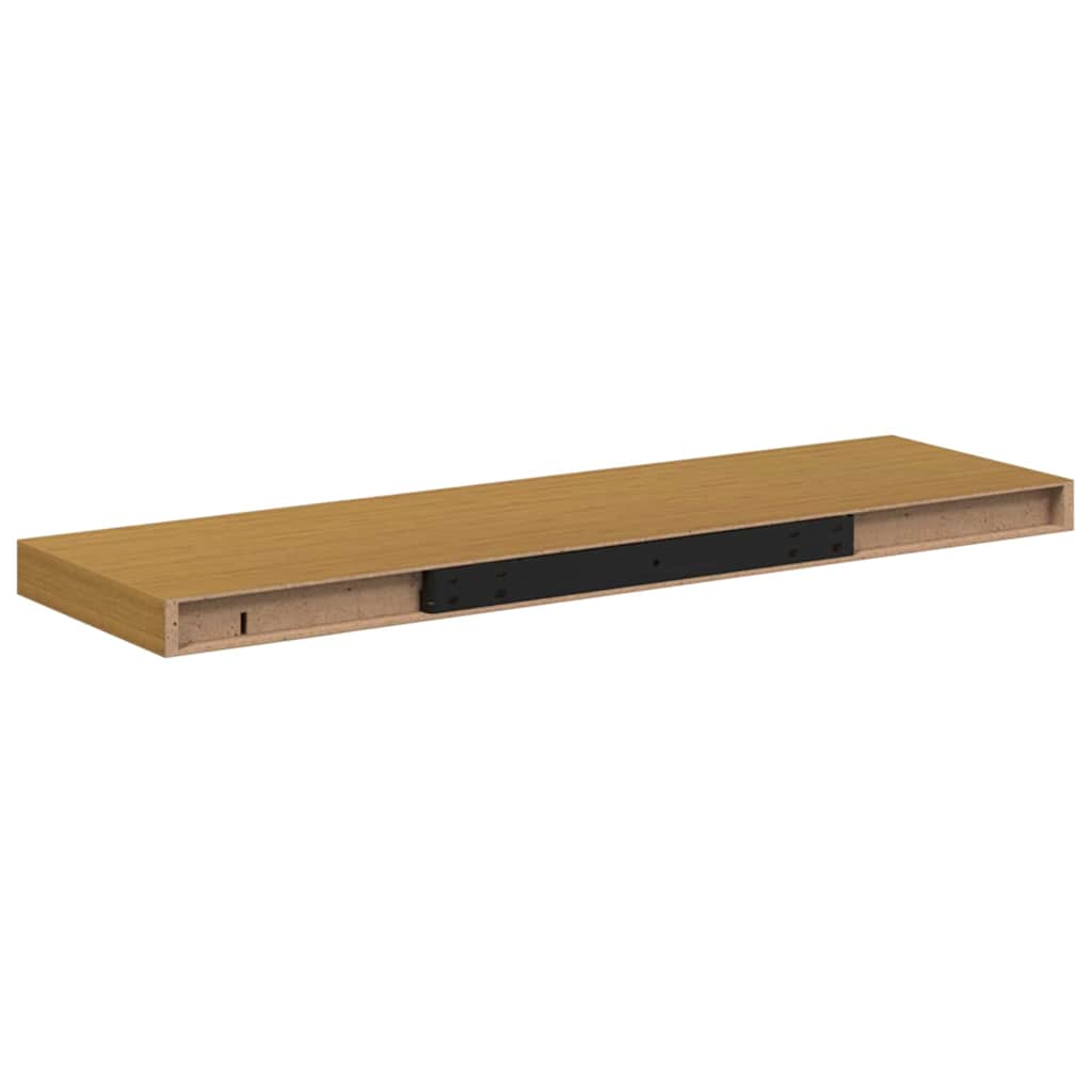 Étagère Murale 2 pcs Beige 80 x 23,5 x 4 cm Bois d'ingénierie - XIOS