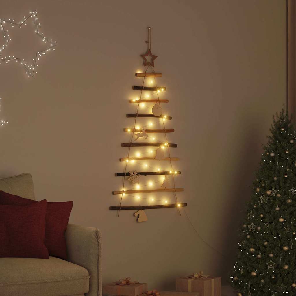 Sapin de Noël avec 30 LED Naturel 90 cm frêne massif - XIOS