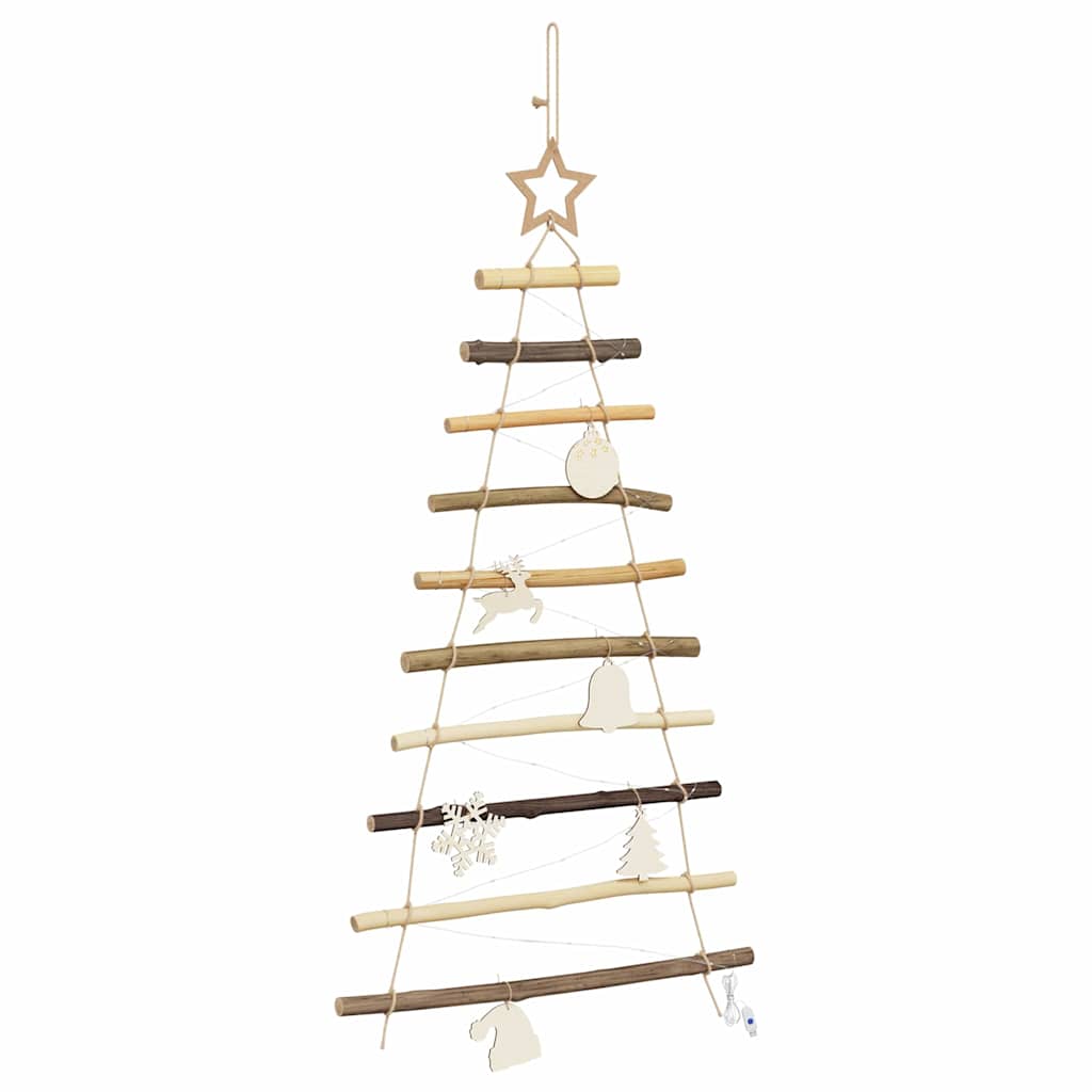 Sapin de Noël avec 30 LED Naturel 90 cm frêne massif - XIOS