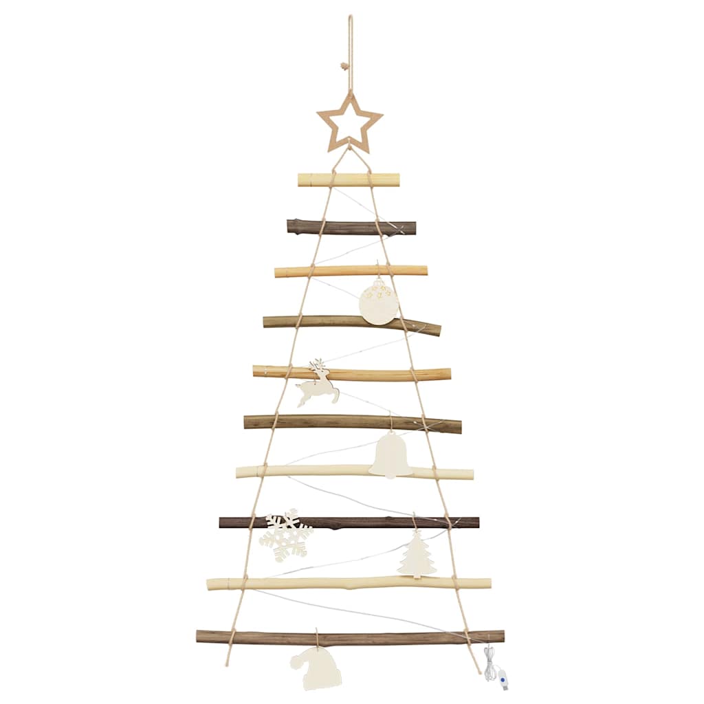 Sapin de Noël avec 30 LED Naturel 90 cm frêne massif - XIOS
