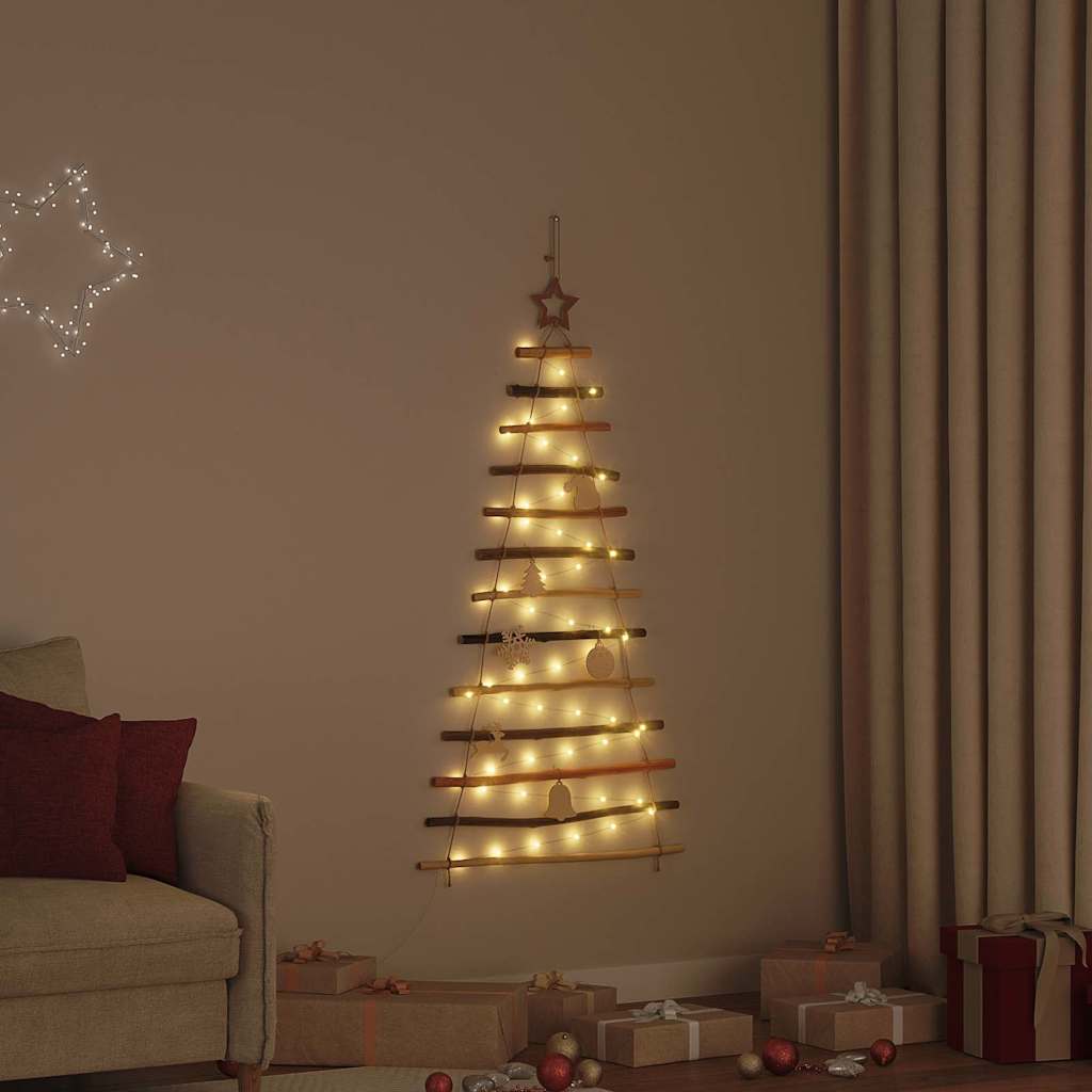 Sapin de Noël avec 50 LED Naturel 120 cm frêne massif - XIOS