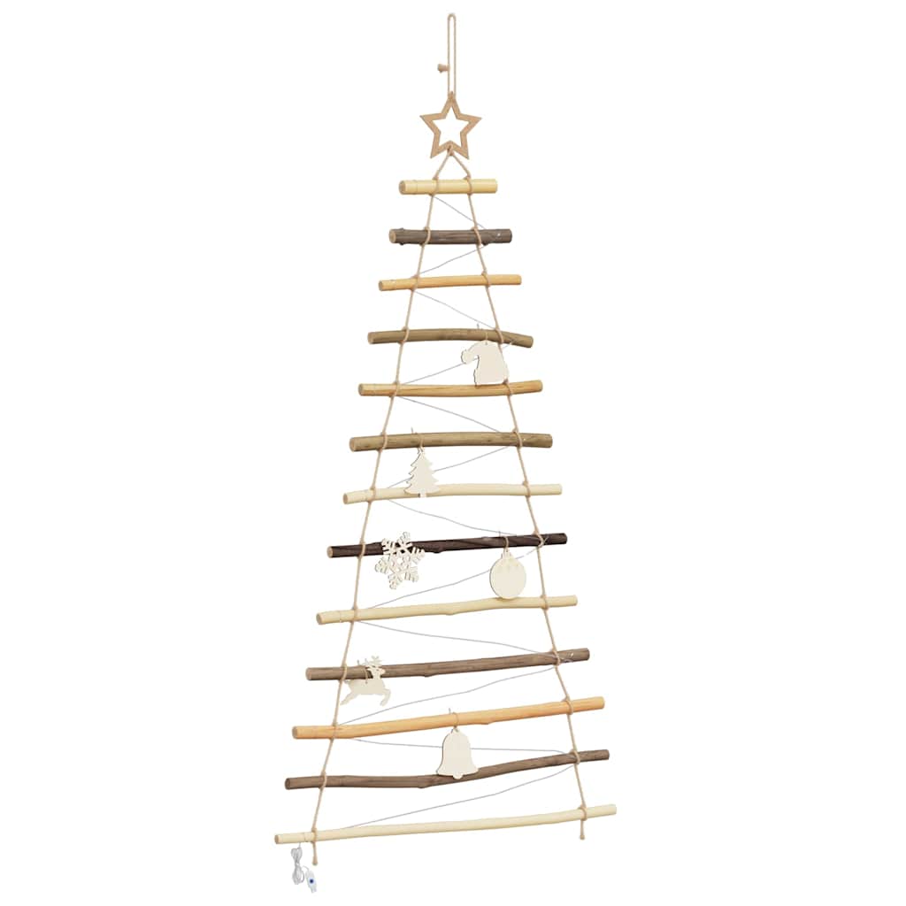 Sapin de Noël avec 50 LED Naturel 120 cm frêne massif - XIOS