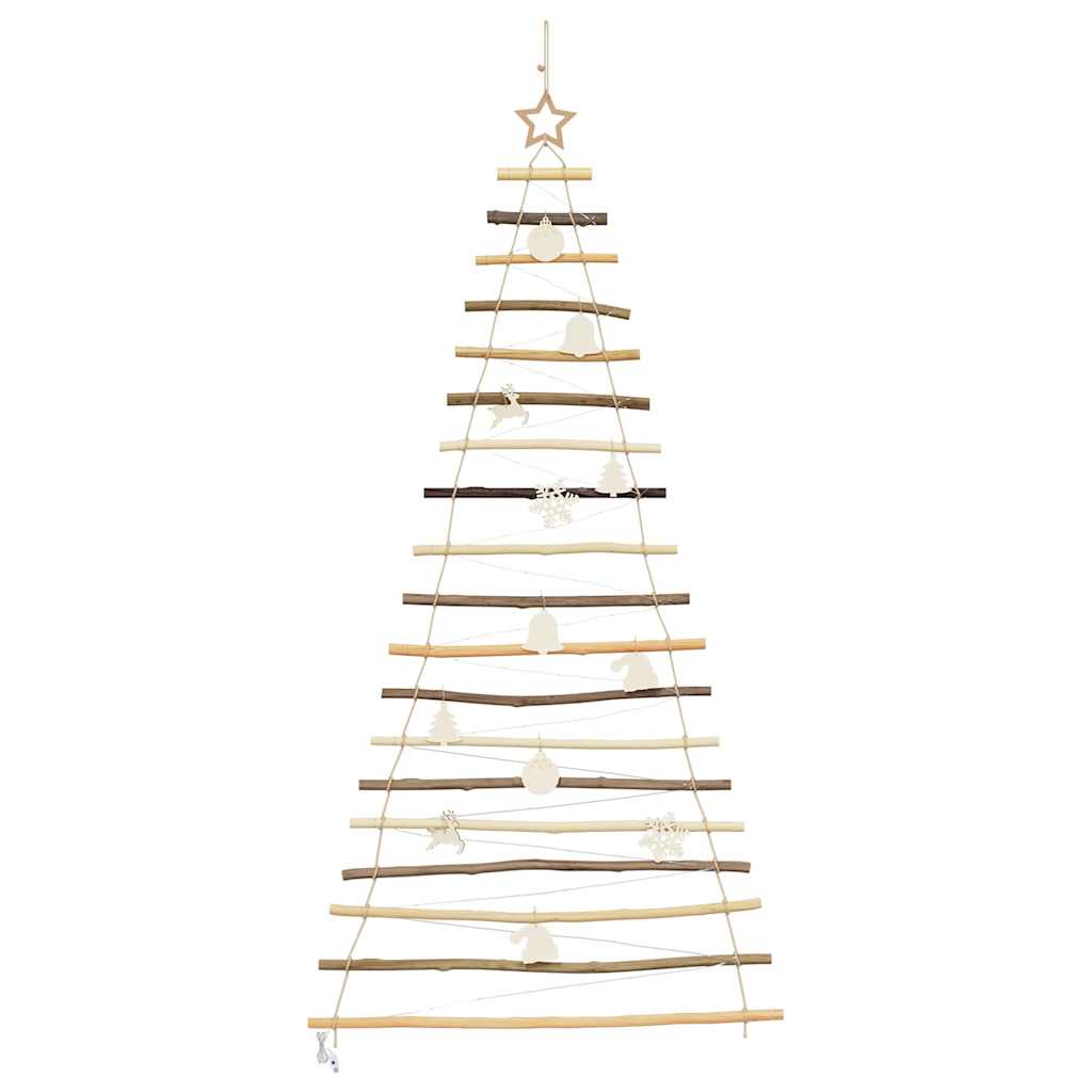 Sapin de Noël avec 100 LED Naturel 180 cm frêne massif - XIOS