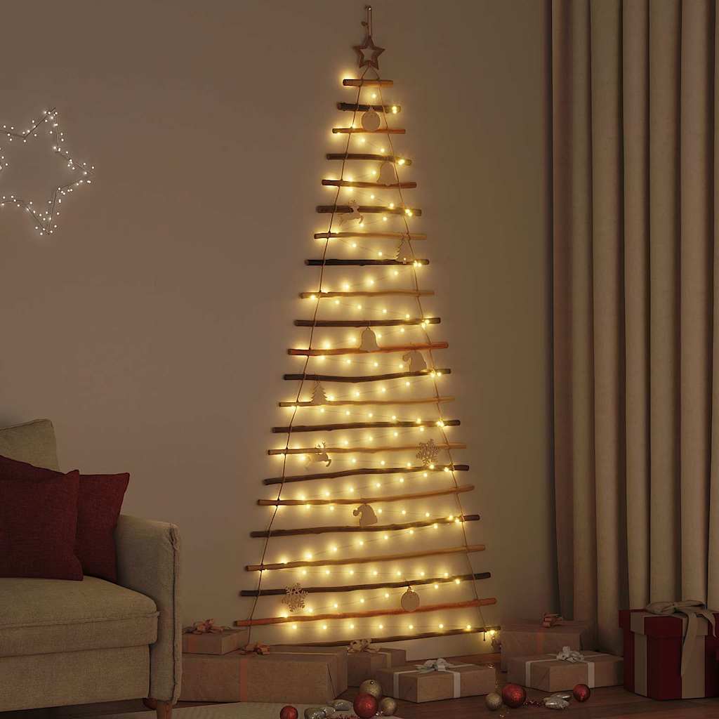 Sapin de Noël avec 130 LED Naturel 210 cm frêne massif - XIOS