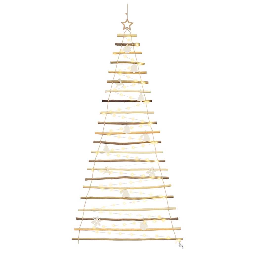 Sapin de Noël avec 130 LED Naturel 210 cm frêne massif - XIOS