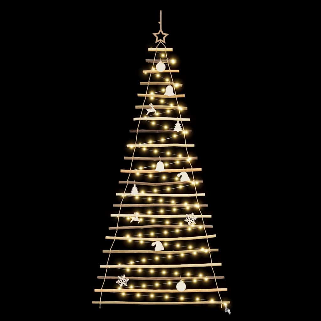 Sapin de Noël avec 130 LED Naturel 210 cm frêne massif - XIOS