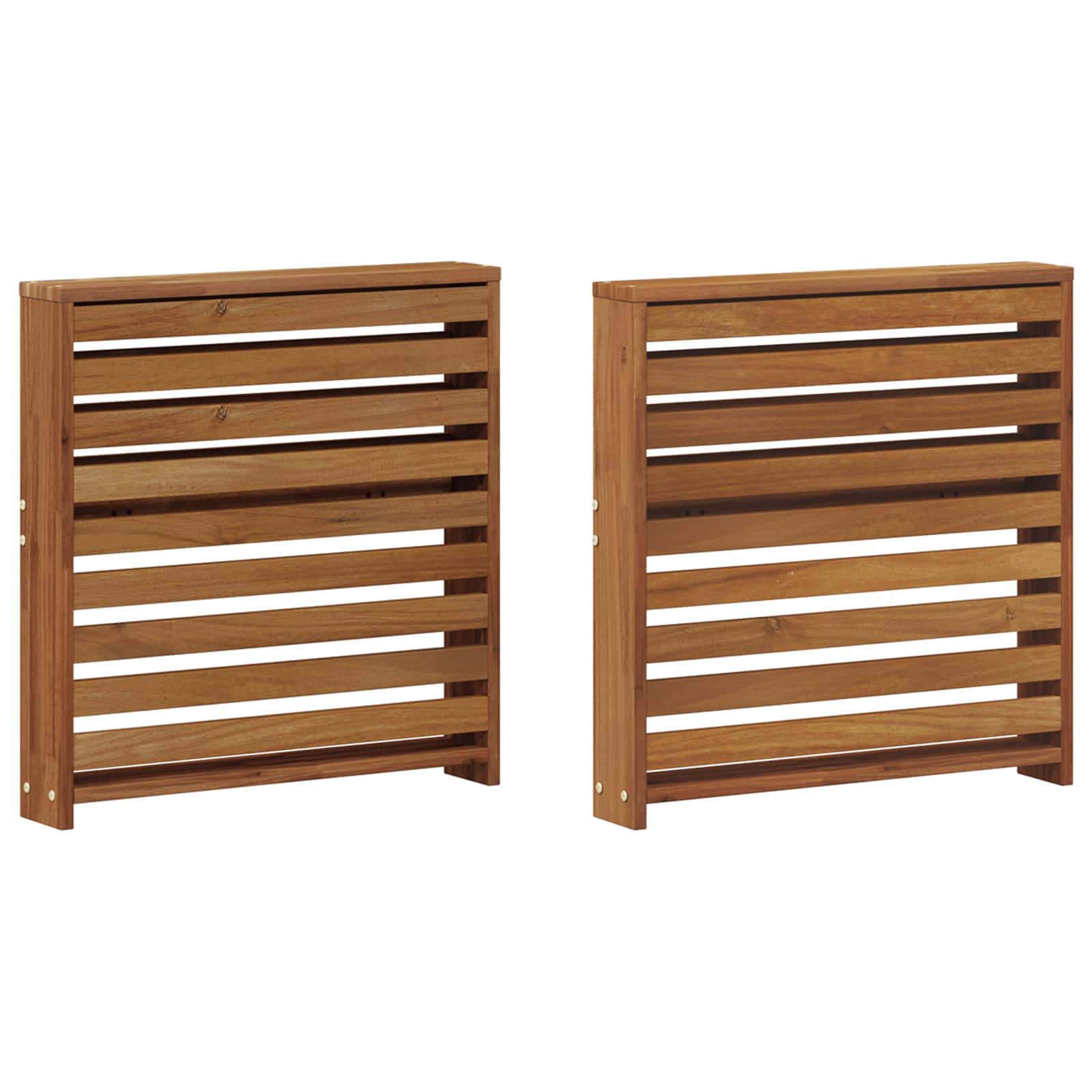 Accoudoirs 2 pcs Marron 58.5 x 10 x 61 cm Bois d'ingénierie