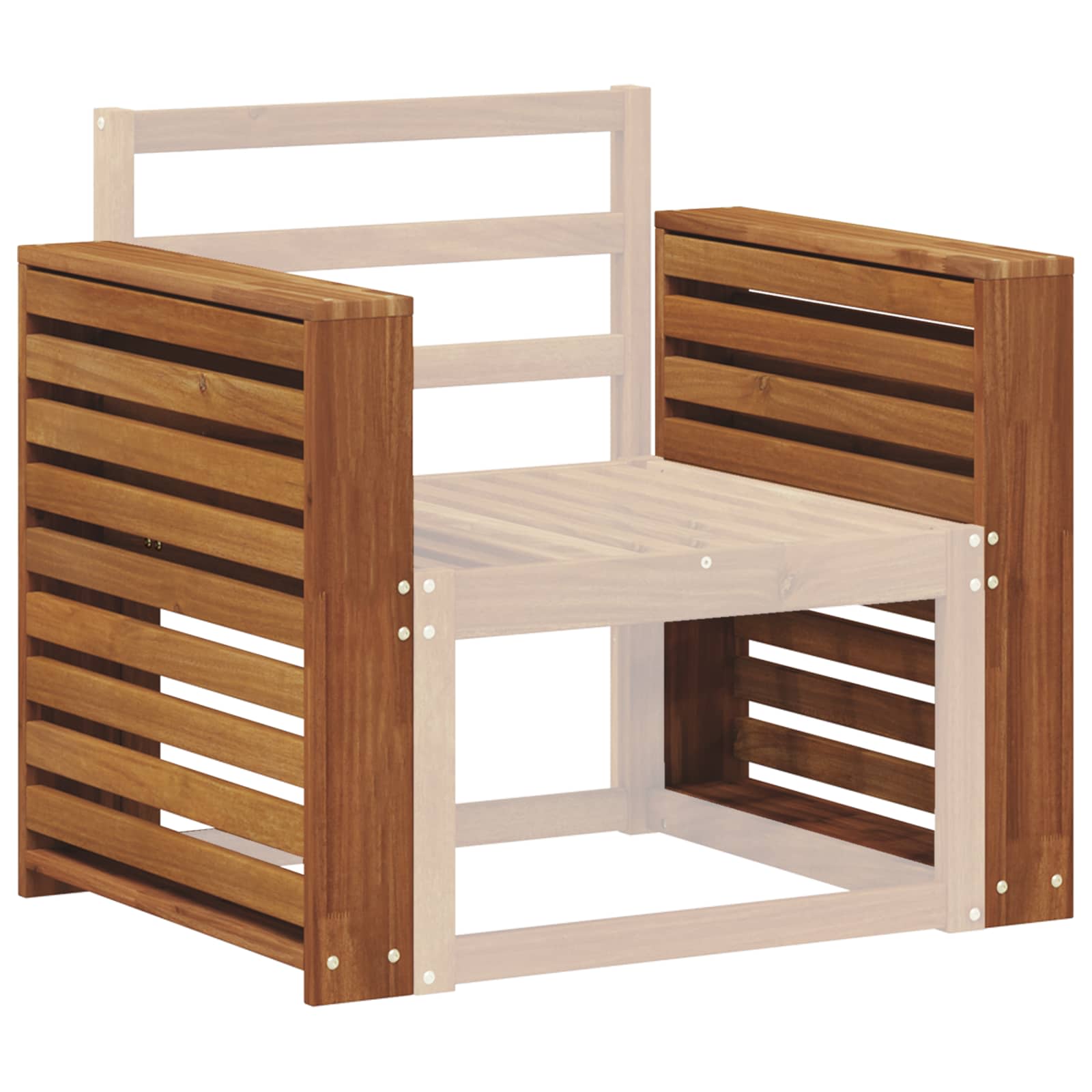 Accoudoirs 2 pcs Marron 58.5 x 10 x 61 cm Bois d'ingénierie