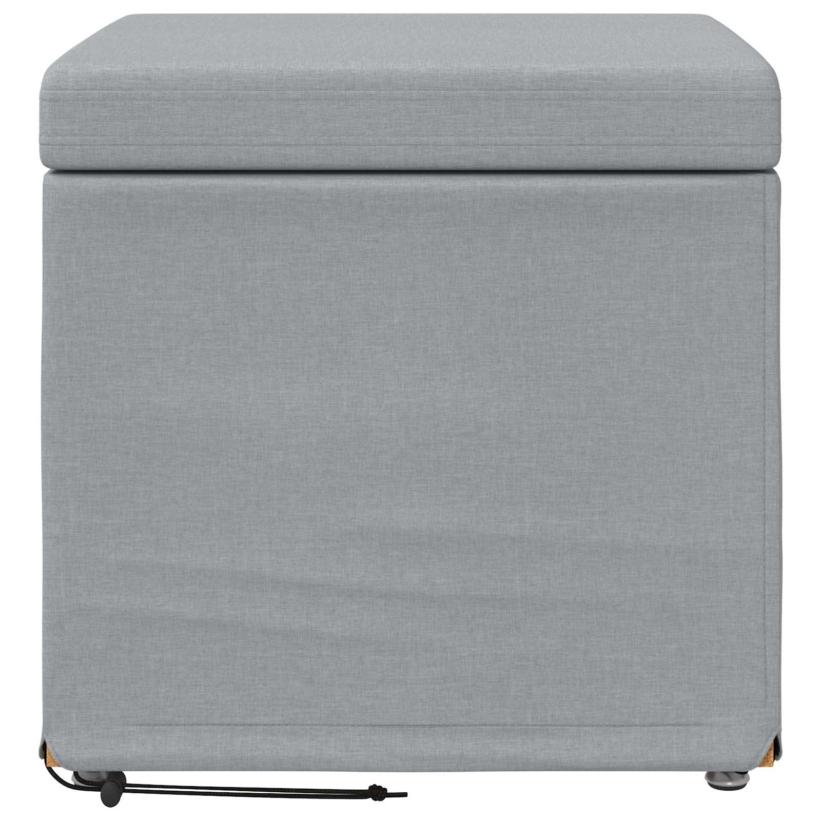 Tabouret Gris clair 41 x 41 x 40 cm Tissu et bois stratifié - XIOS