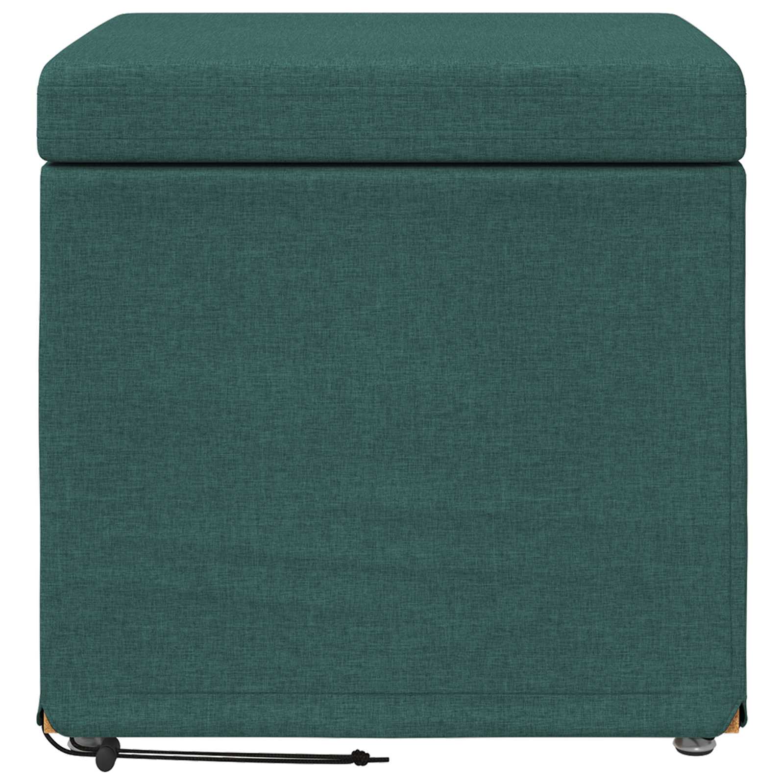 Tabouret Vert foncé 41 x 41 x 40 cm Tissu et bois stratifié - XIOS