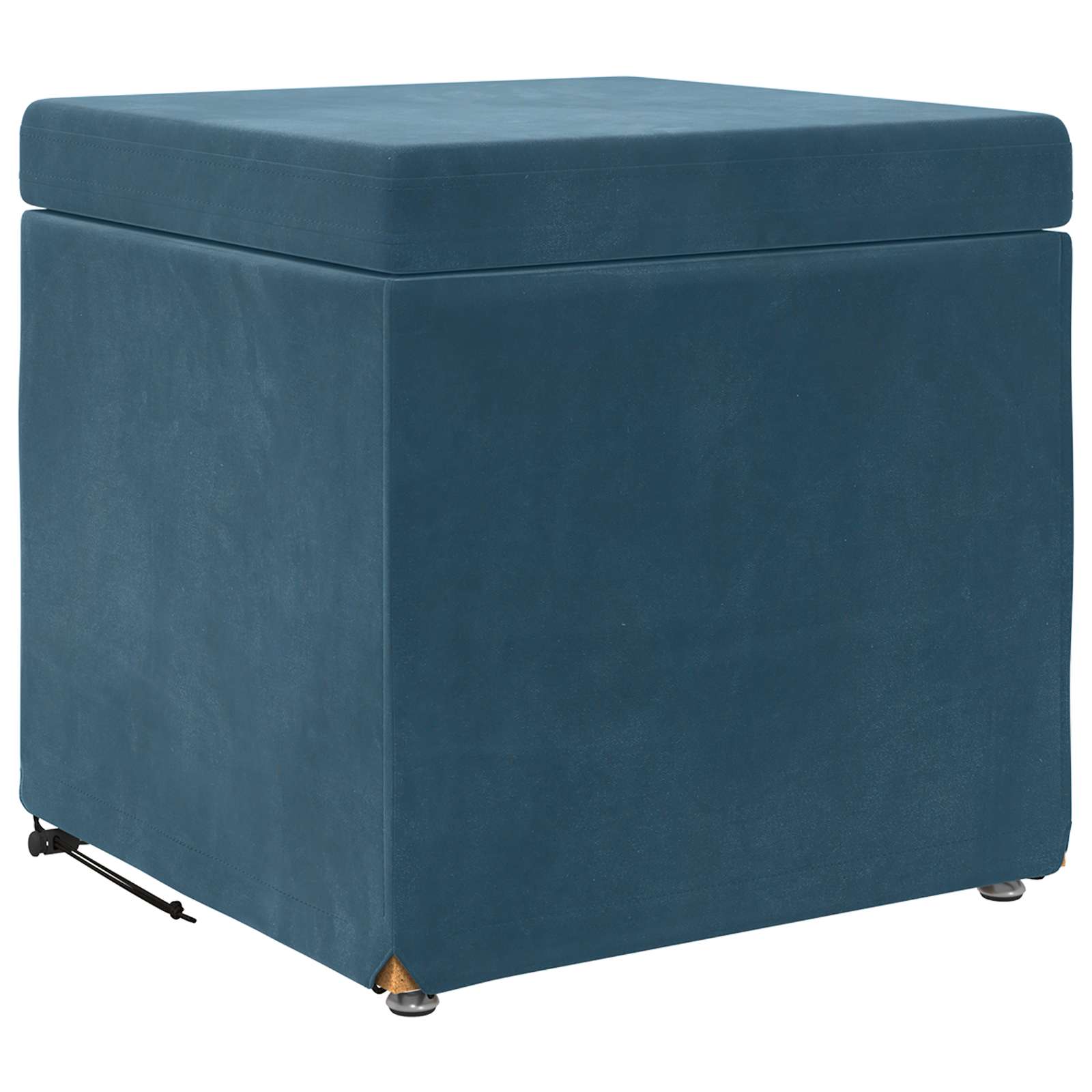 Tabouret Bleu 41 x 41 x 40 cm Velours et Bois Composite - XIOS
