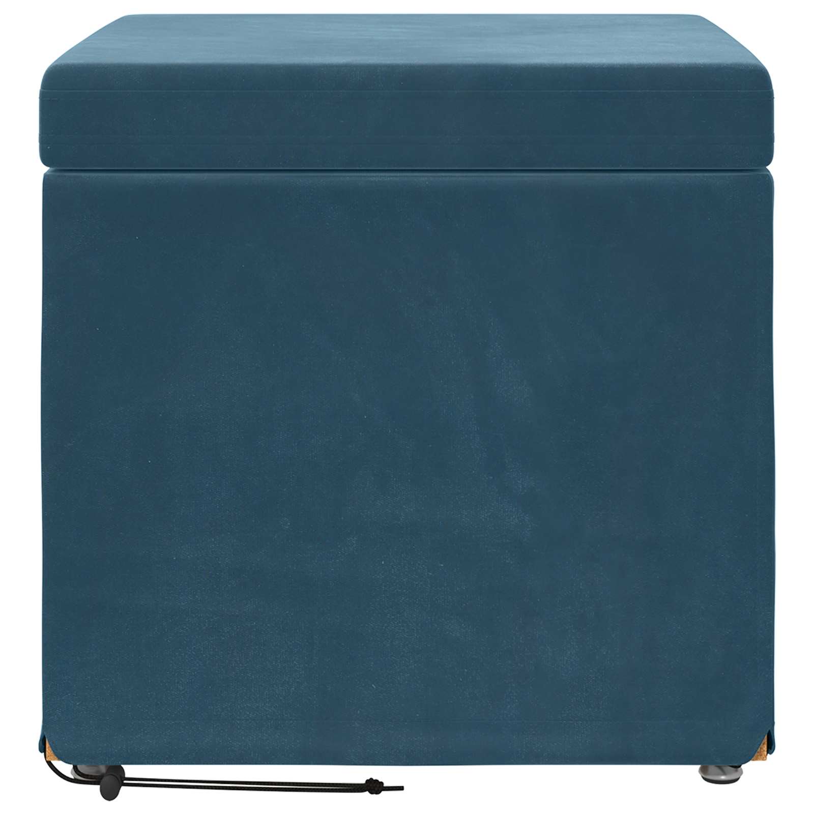 Tabouret Bleu 41 x 41 x 40 cm Velours et Bois Composite - XIOS