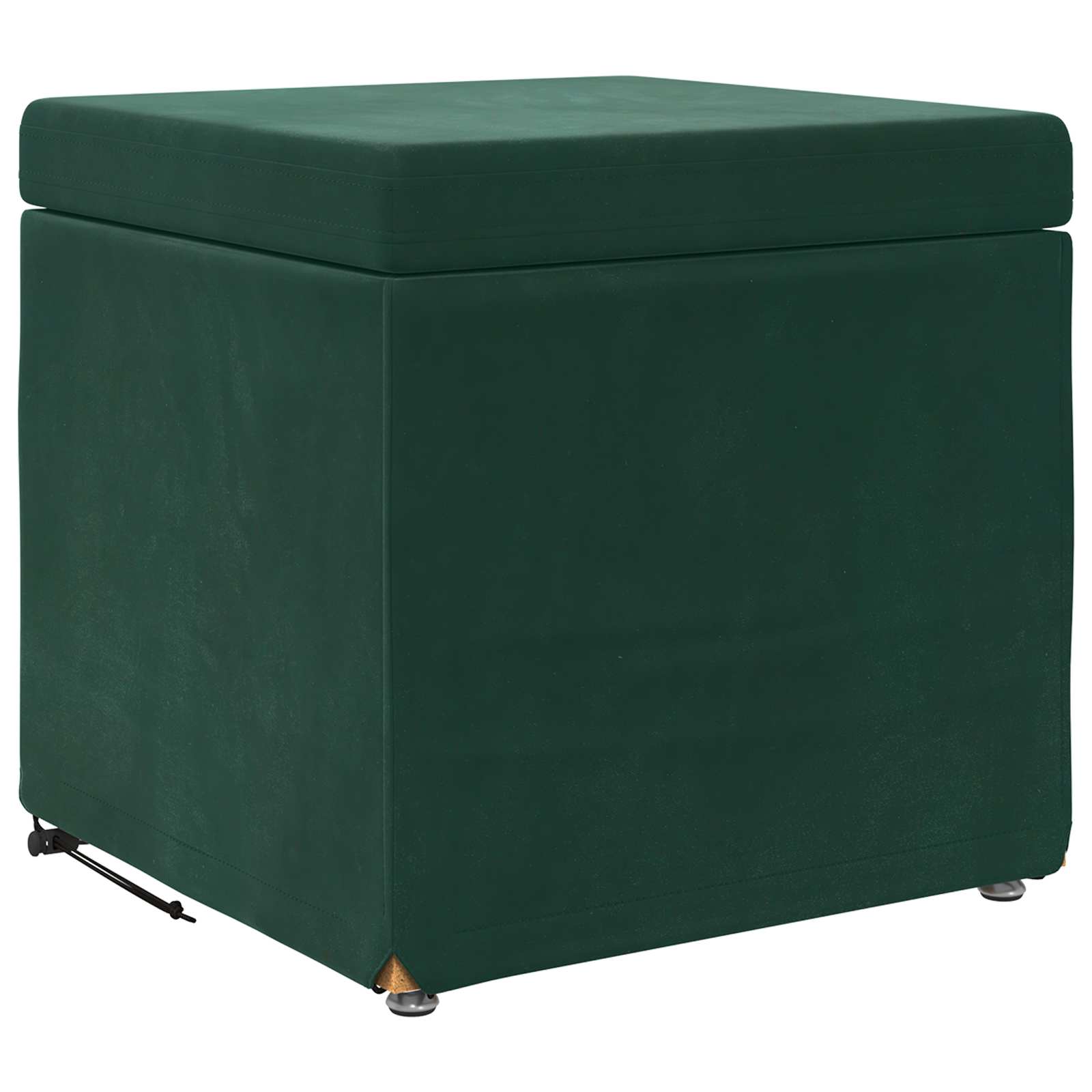 Tabouret Vert foncé 41 x 41 x 40 cm Velours et Bois Composite - XIOS