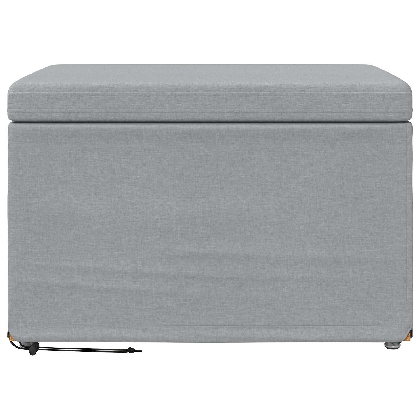 Tabouret Gris clair 61 x 41 x 40 cm Tissu et bois stratifié