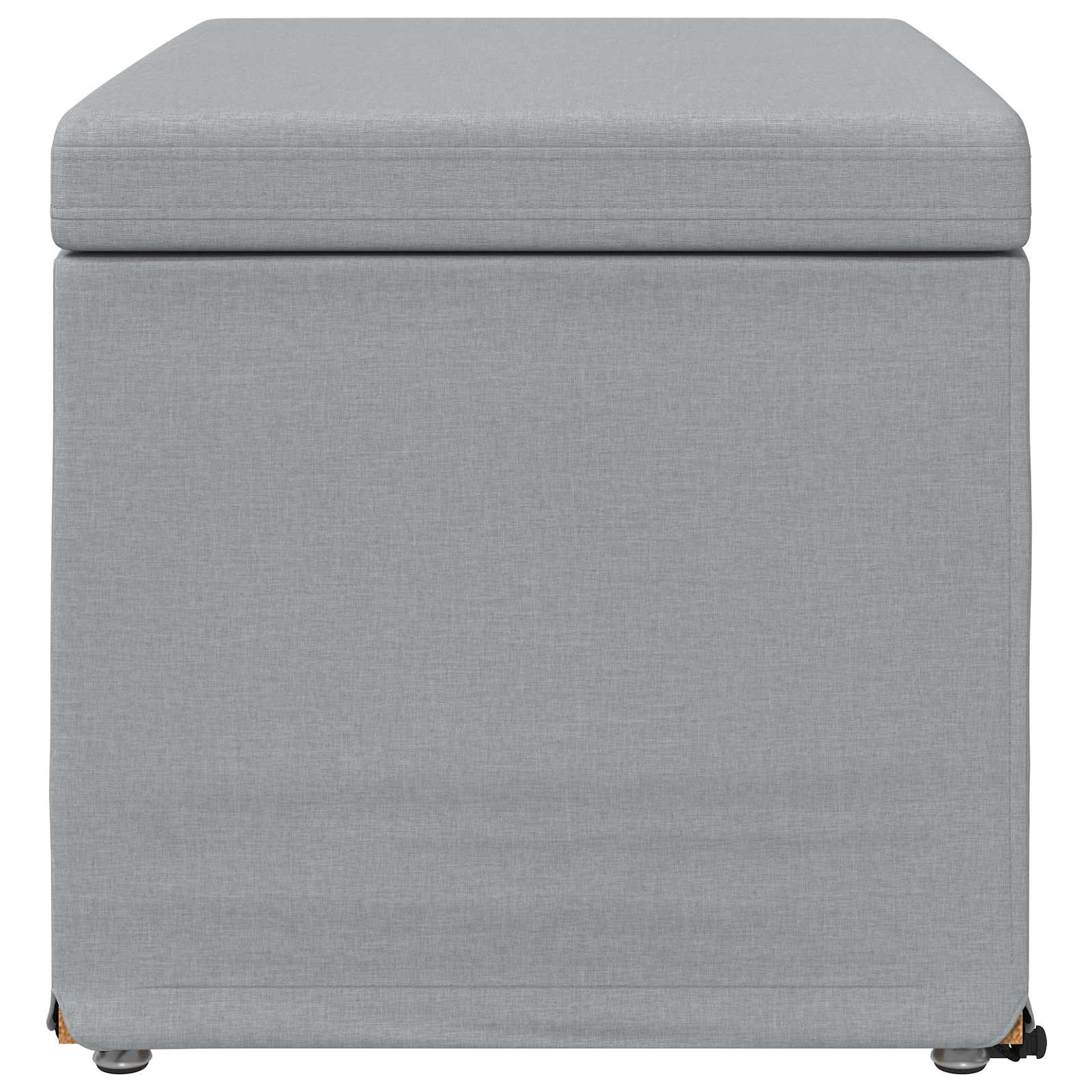 Tabouret Gris clair 61 x 41 x 40 cm Tissu et bois stratifié