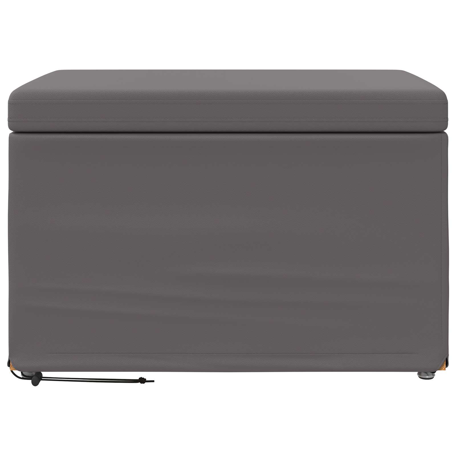 Tabouret Gris Cuir Synthétique et Bois Composite - XIOS