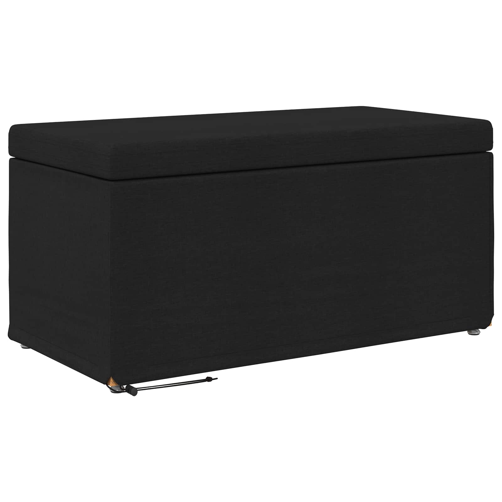 Tabouret Noir 81 x 41 x 40 cm Tissu et bois stratifié - XIOS