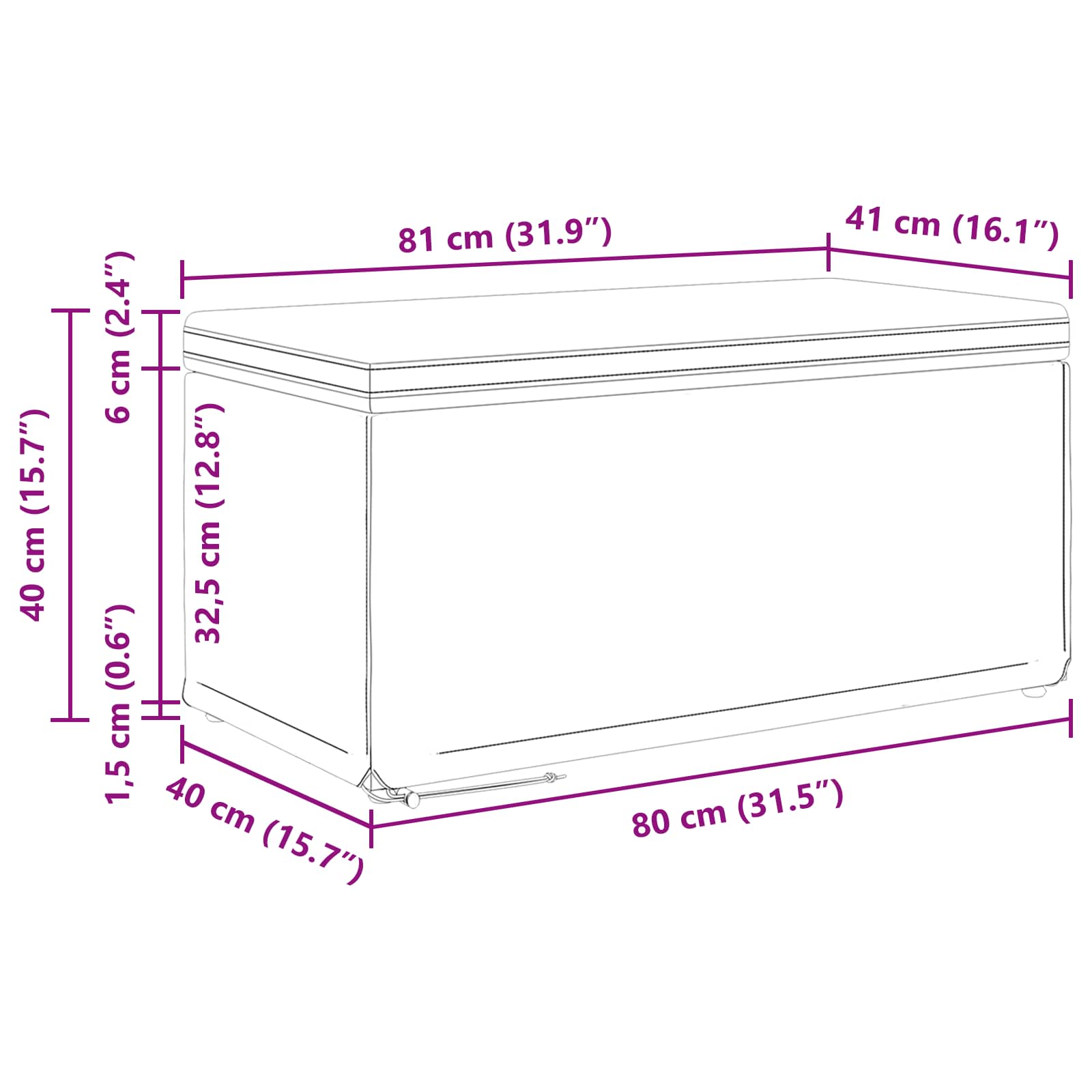 Tabouret Vert foncé 81 x 41 x 40 cm Tissu et bois stratifié - XIOS